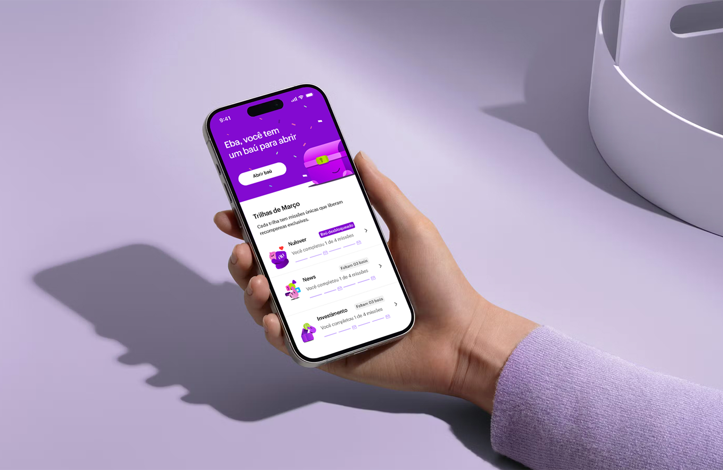 Nubank Nunos mission details screen